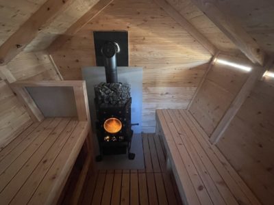 FOX&CRANE Cabin【TSURUI Sauna&Cabins】(鶴居村)|共用水風呂4℃