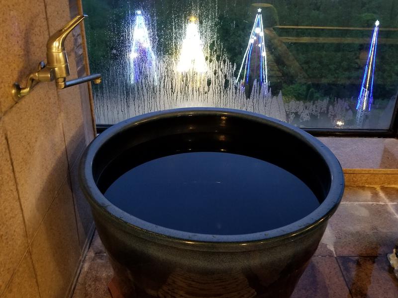 天空の湯 (ホテルヘリテイジ 最上階展望風呂)(熊谷市)|男湯水風呂11℃