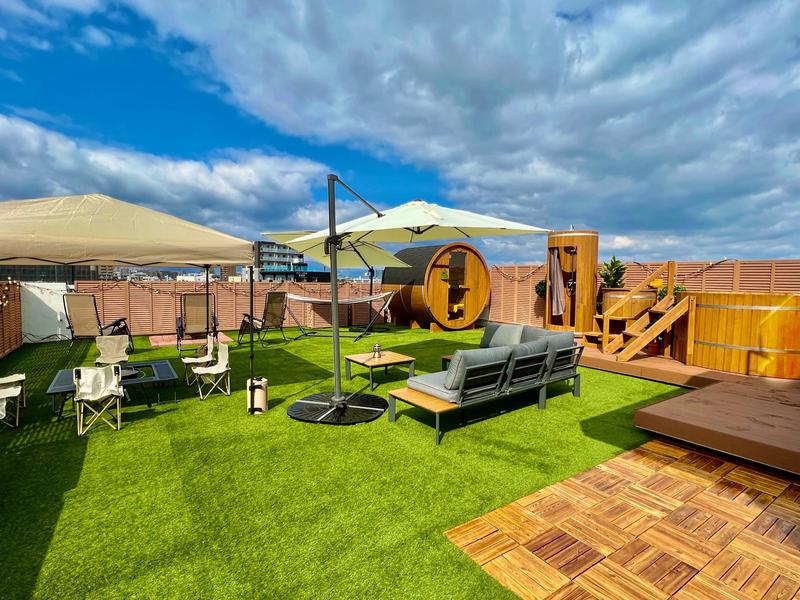 ROOFTOP SAUNA 空園(大分市)|共用水風呂10℃