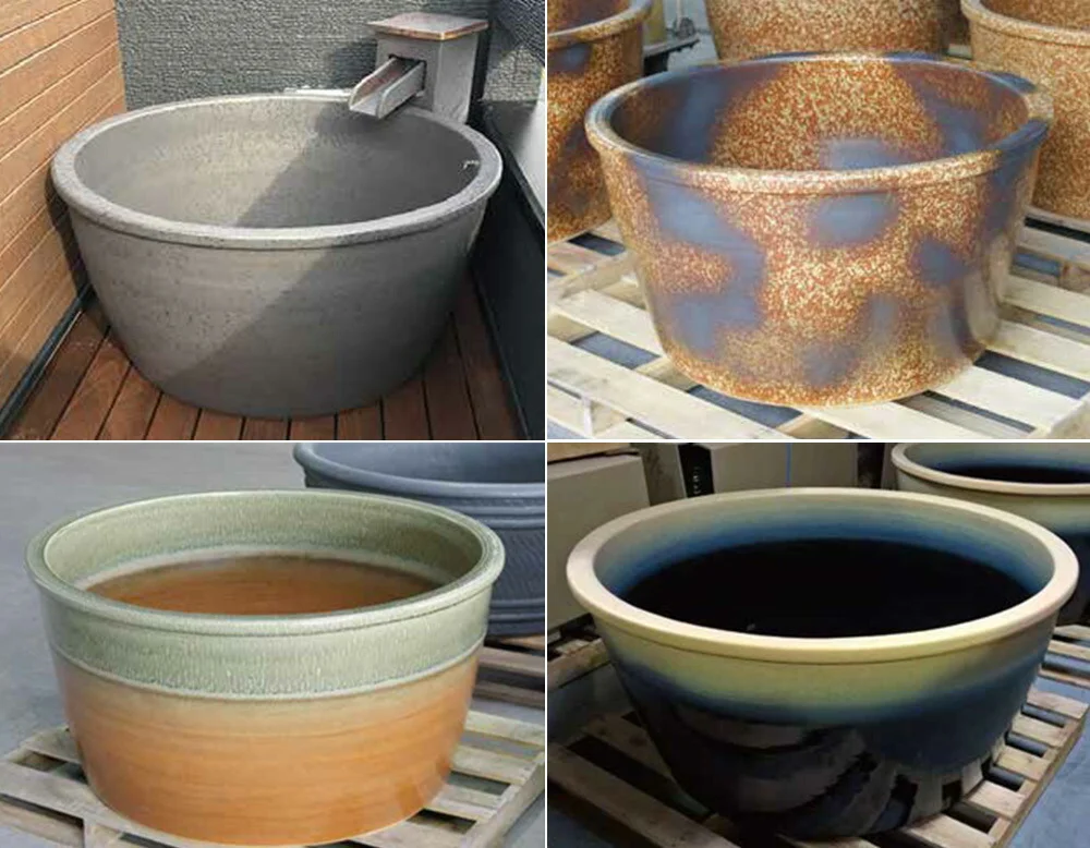 水風呂　信楽焼　ろくろ